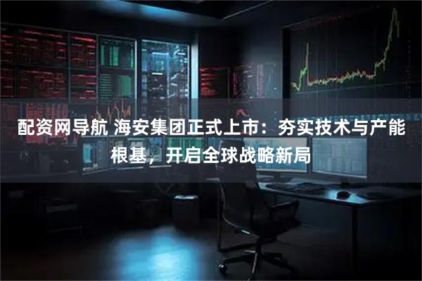 配资网导航 海安集团正式上市：夯实技术与产能根基，开启全球战略新局